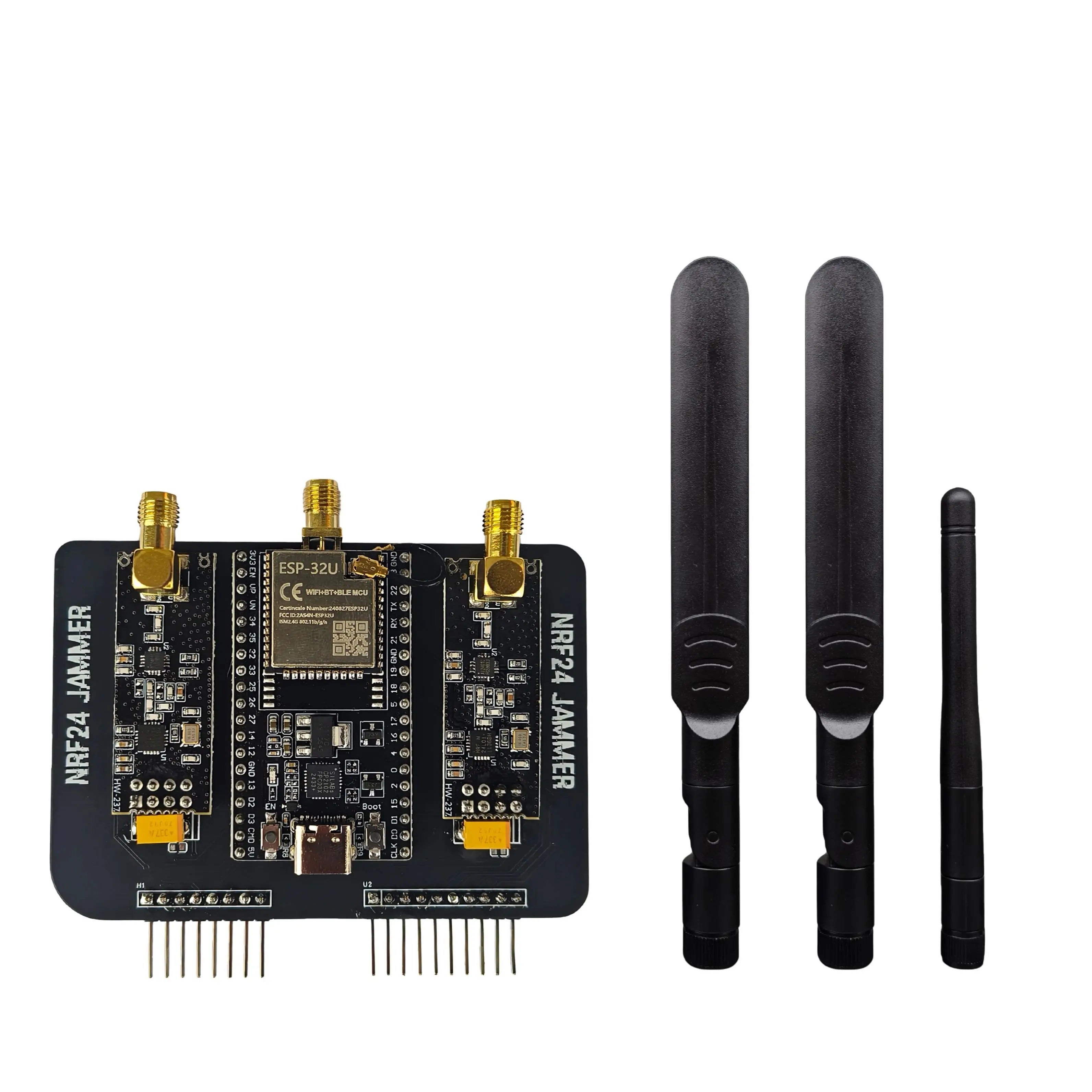 New ESP32 + NRF24L01 PA LNA 2.4GHz Module for Flipper Zero,Upgraded Antenna supports Bluetooth Blocker signal Development Board