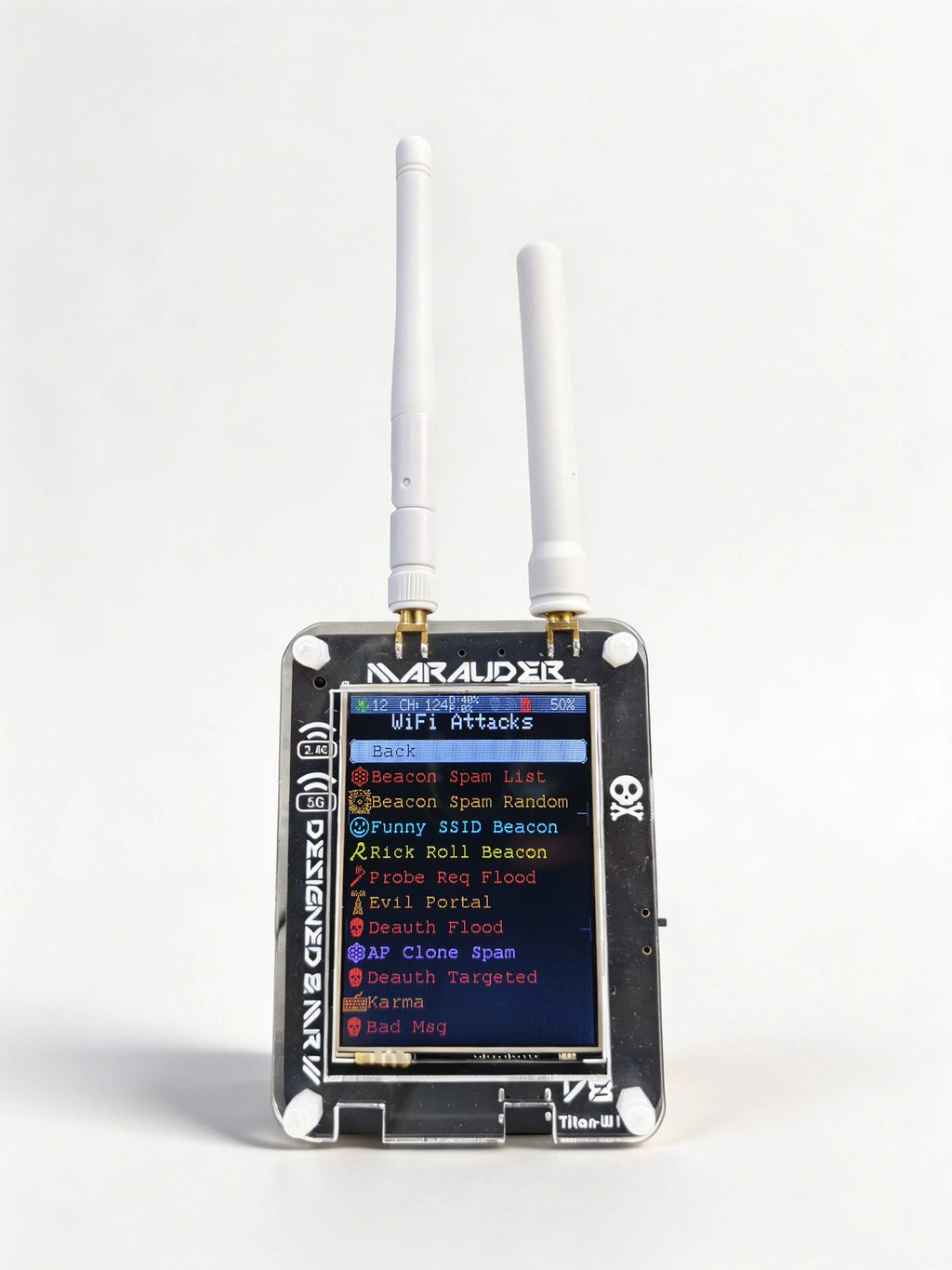 ESP32 Marauder V8 Predator ESP32-C5 2.8 Inch Touch Display Dual Band WiFi Bluetooth GPS Support 2.4G & 5G Signal Wireless Tool