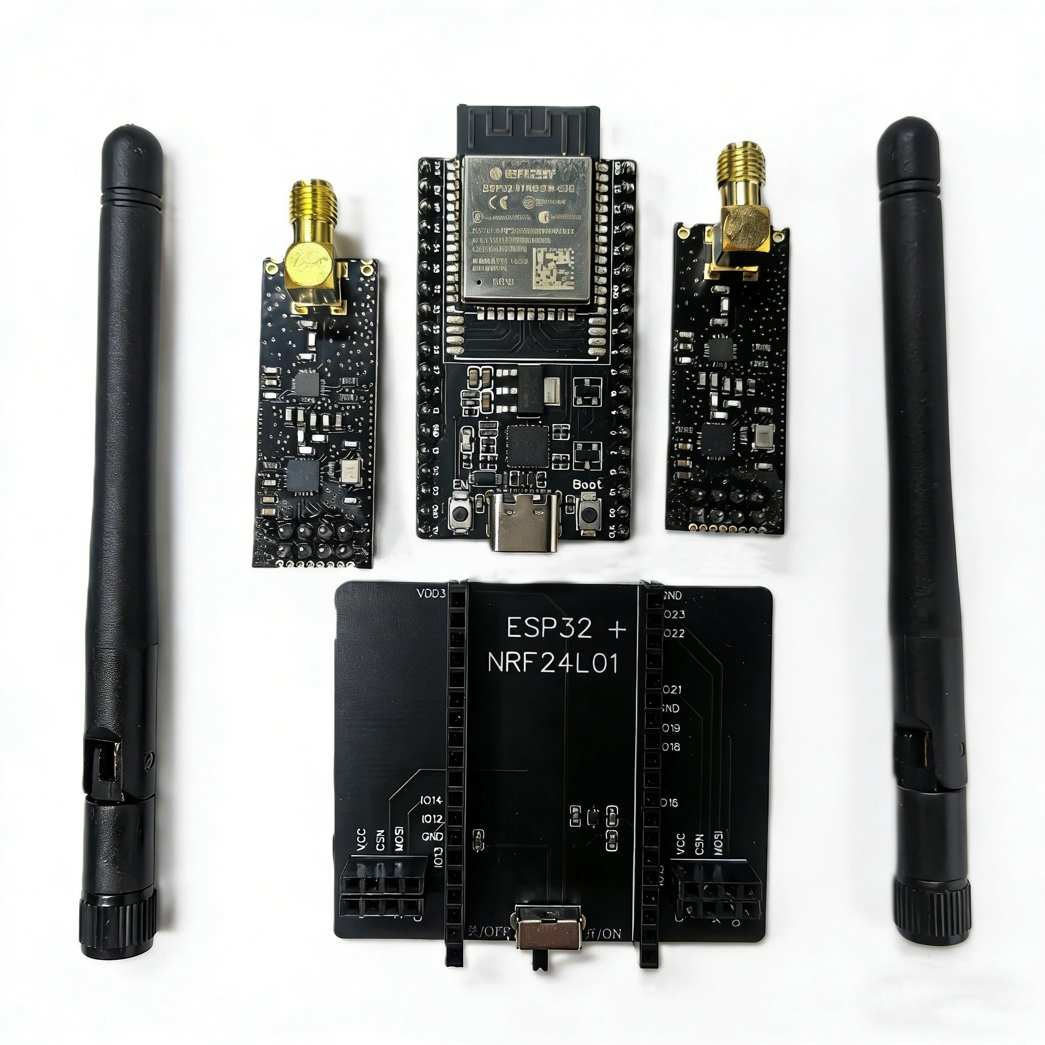 New ESP32 DevKitC + NRF24L01 PA LNA 2.4GHz Module Development Board Supports Bluetooth Blocker Signal And Wifi Support