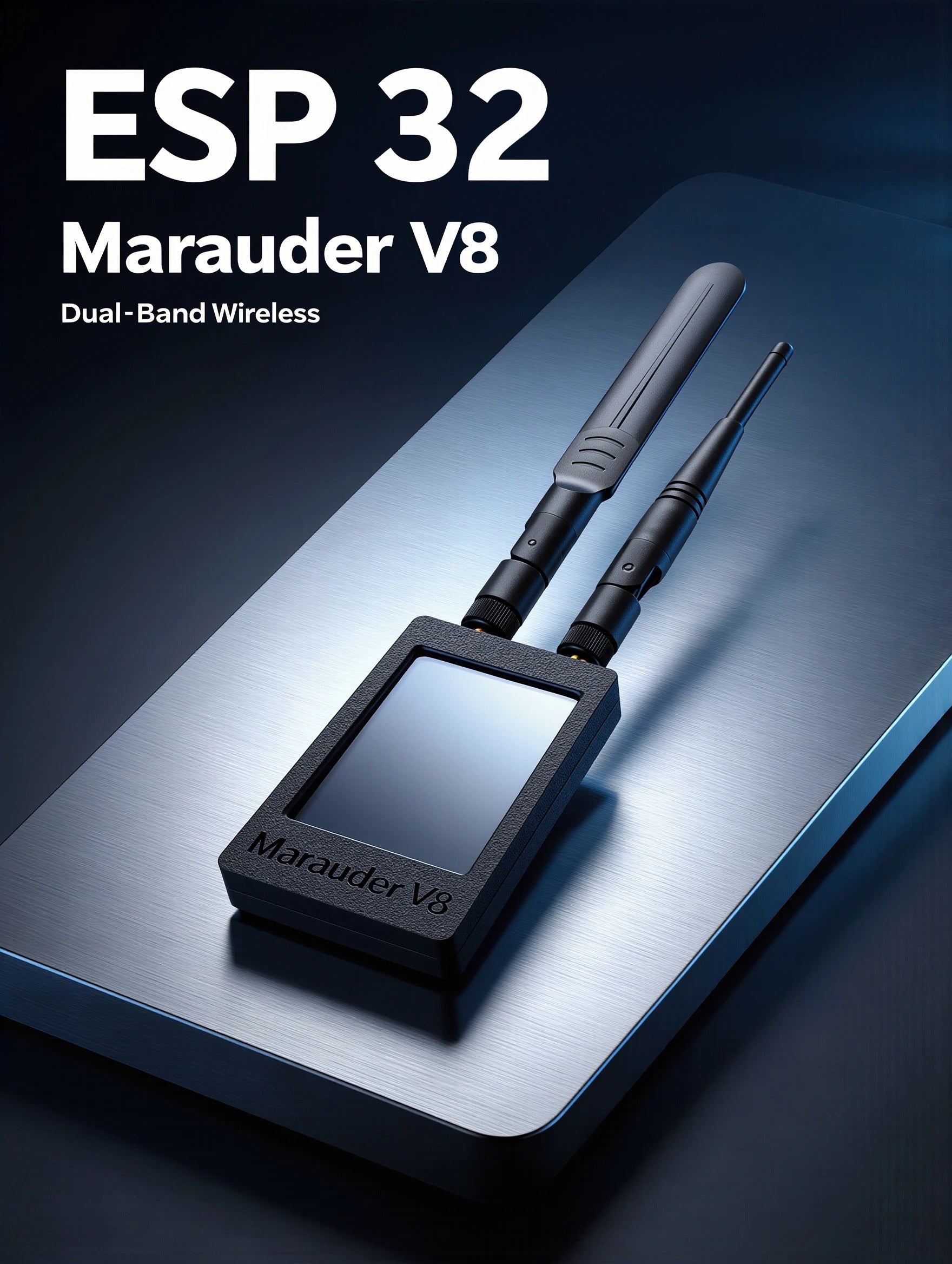 ESP32 Marauder V8 ESP32-C5 Device 2.8 Inch Touch Display Dual Band WiFi Bluetooth GPS Support 2.4G & 5G Signal Wireless Tool