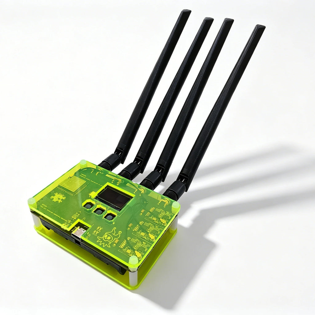 Finished New RF CLOWN V2.0 ESP32 Wireless Security Tester Kit, 3 NRF24L01 BLE Bluetooth Analyzer, Pentesting Tool with OLED