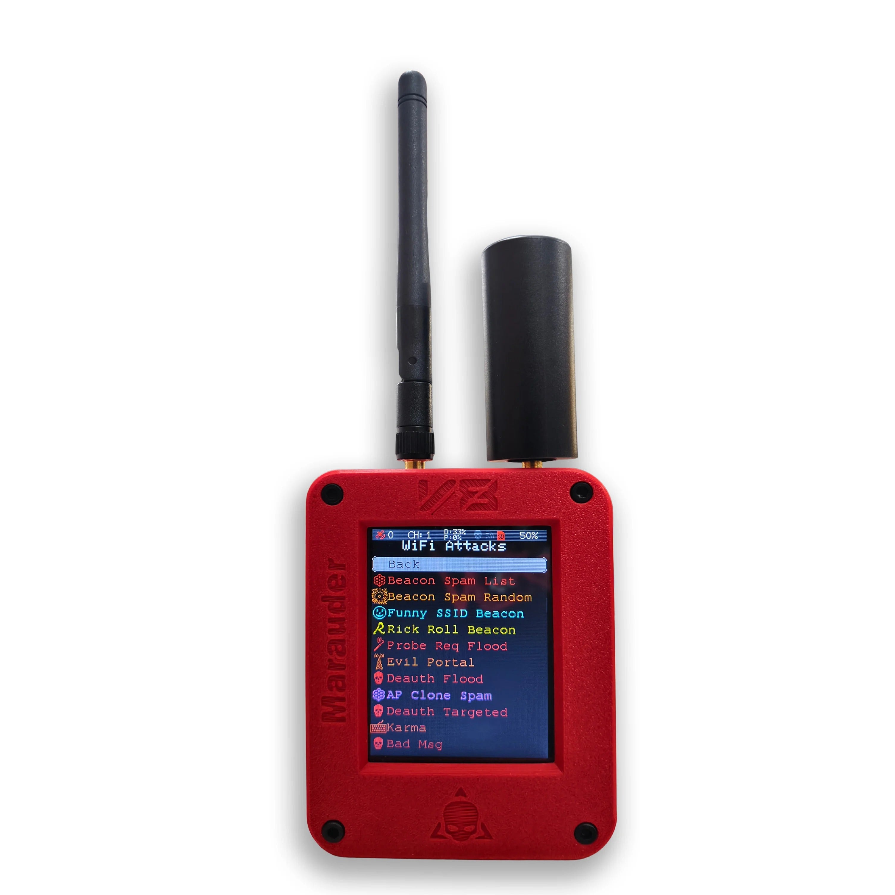 ESP32 Marauder V8 ESP32-C5 Device 2.8 Inch Touch Display Dual Band WiFi Bluetooth GPS Support 2.4G & 5G Signal Wireless Tool