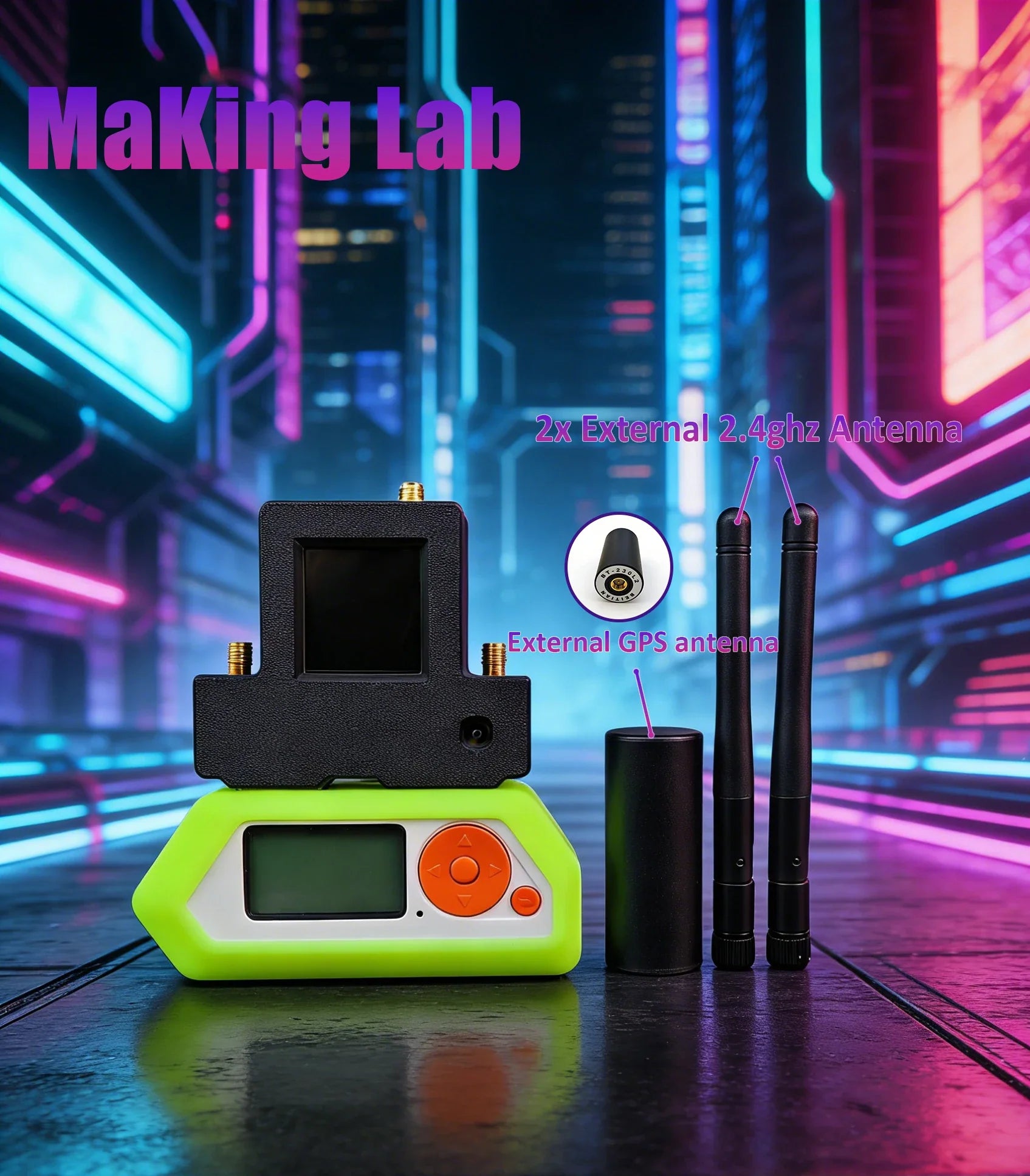 Flipper Zero Dual Touch Mini V3 3-in-1 ESP32 Wi-Fi Board Built-in GPS Module & Screen by AWOK