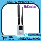 New Mar-X-Auder Mini ESP32 Marauder Device Wi-Fi Bluetooth Offensive And Defensive Tools Enable Secure& Reliable Wireless
