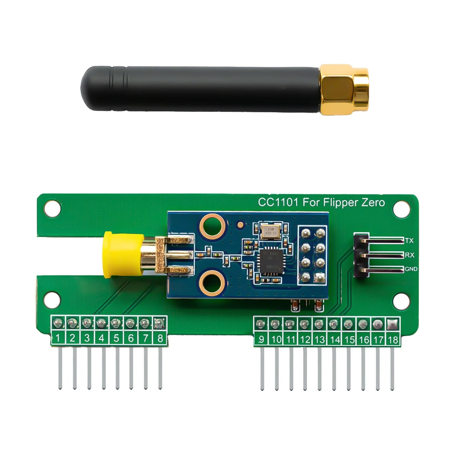 Für Flipper Null WiFi CC1101 SubGhz 433Mhz Entwicklung Bord GPIO CC1101 Maus Modul Für Flipper Null Änderung