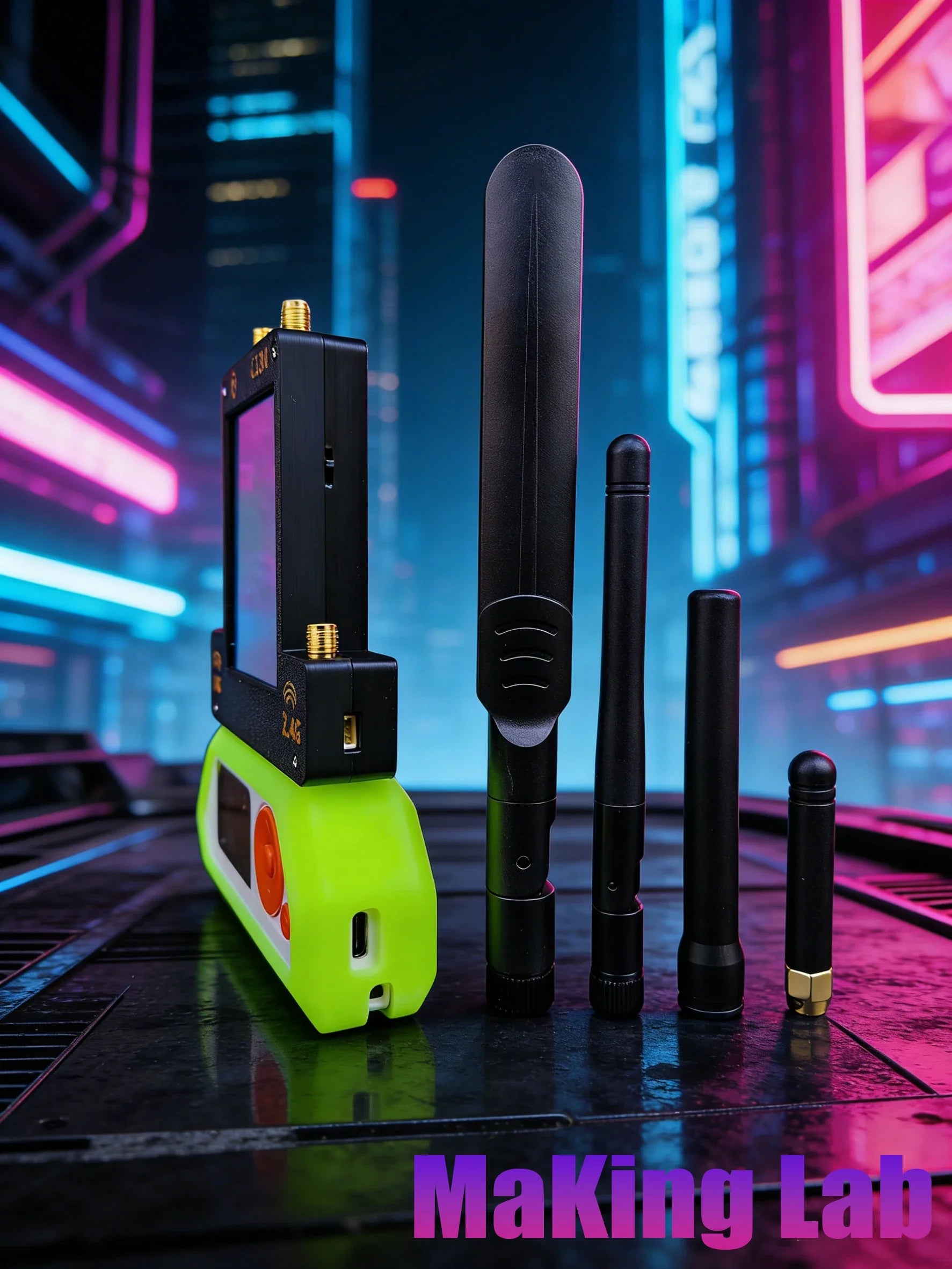 Flipper Zero 5Gwifi Module 4-in-1: 433M (CC1101) / ESP32-C5 Predator Module / GPS Positioning Module / 2.8-inch Screen Predator