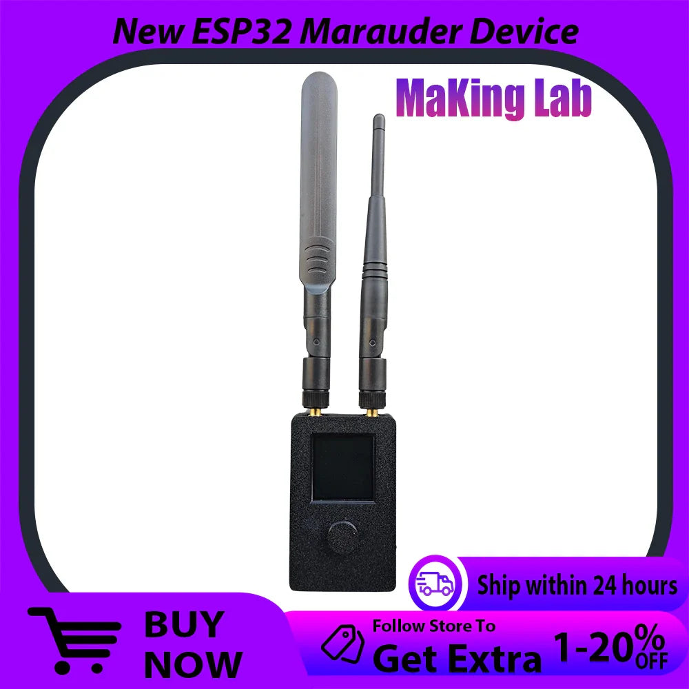 New ESP32 Marauder Device Mar-X-Auder Predator Wi-Fi Bluetooth Offensive And Defensive Tools Enable Secure& Reliable Wireless