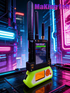 Flipper Zero 5Gwifi Module 4-in-1: 433M (CC1101) / ESP32-C5 Predator Module / GPS Positioning Module / 2.8-inch Screen Predator