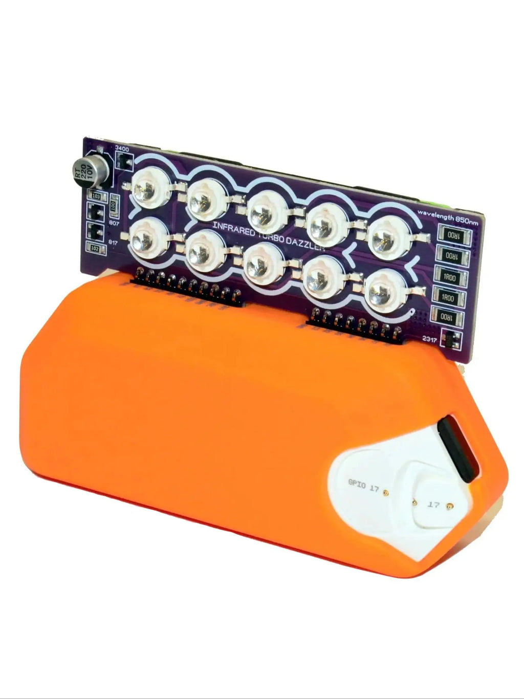 TURBO Infrared Dazzler Blaster compatible with Flipper Zero/Open Area Distance is : 200M = 650 Feets